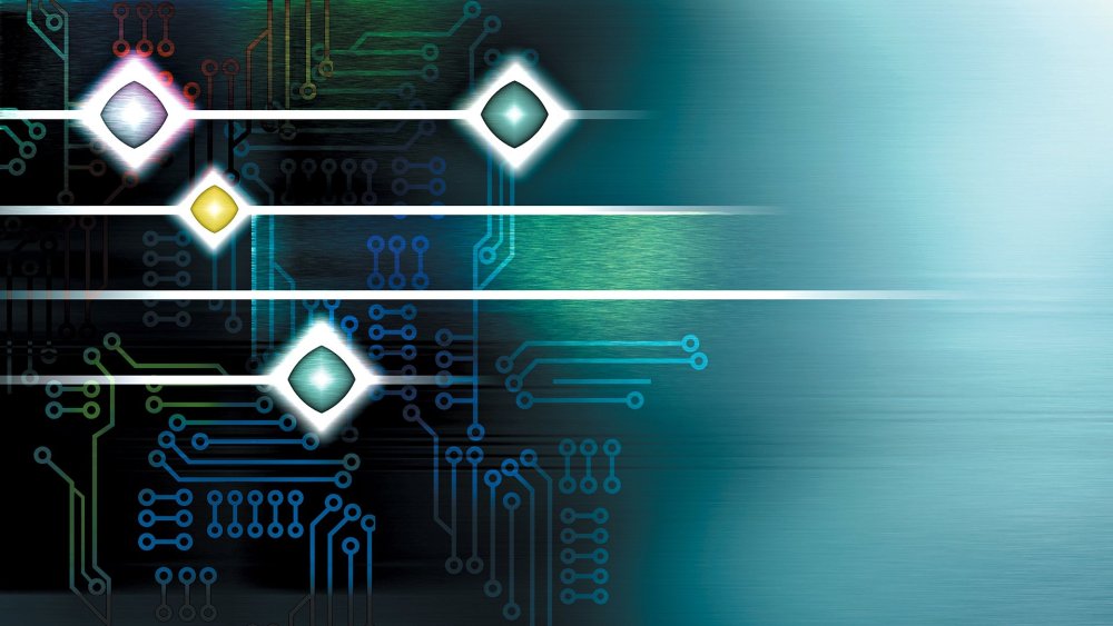 Фон компьютерные технологии с местом для текста