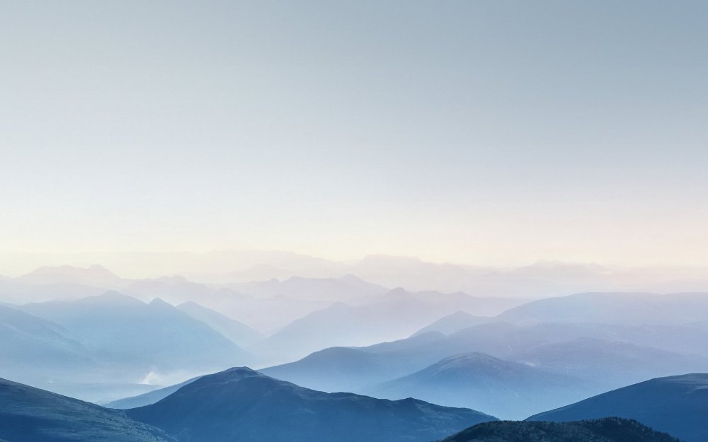 Горный пейзаж Минимализм