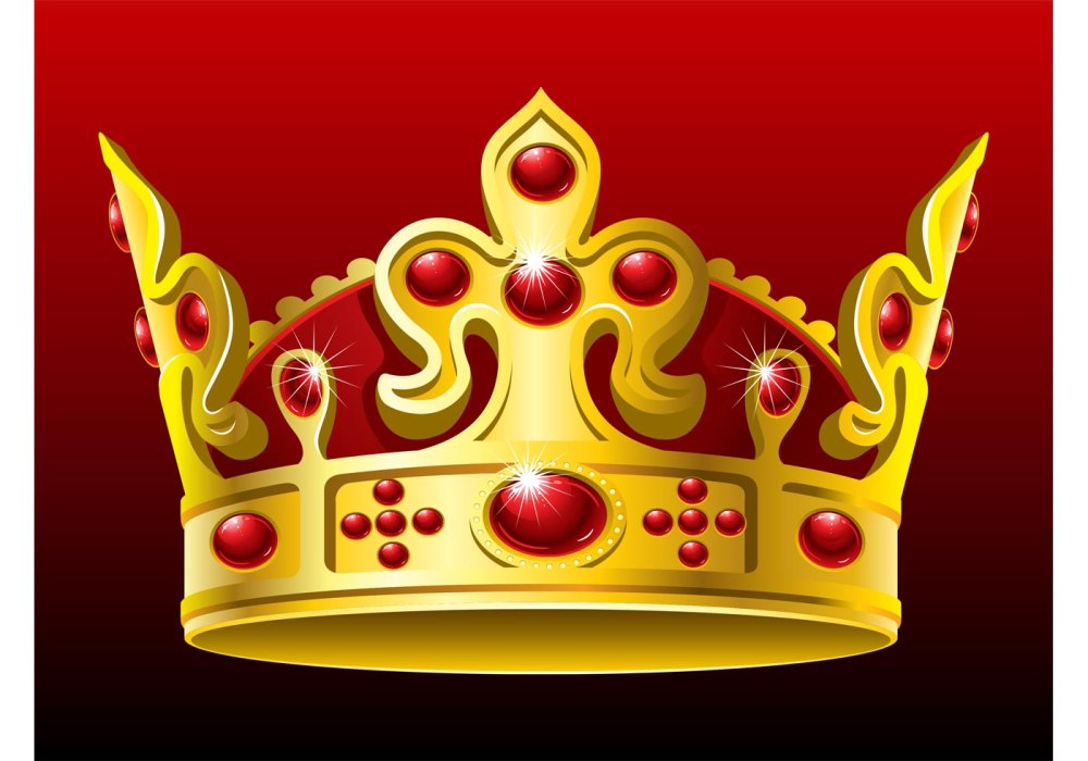 Корона на Красном фоне
