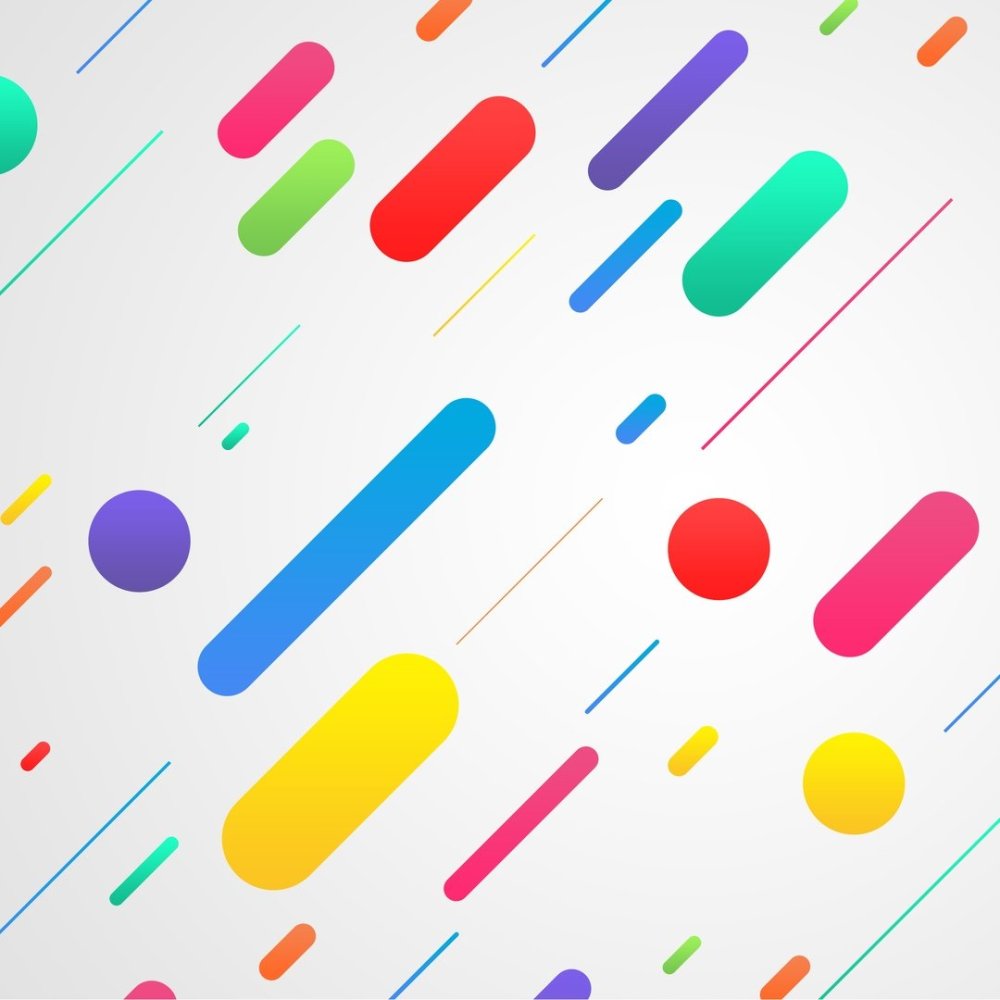 Белый фон с цветными точками