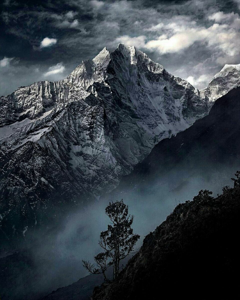 Горы рисунок