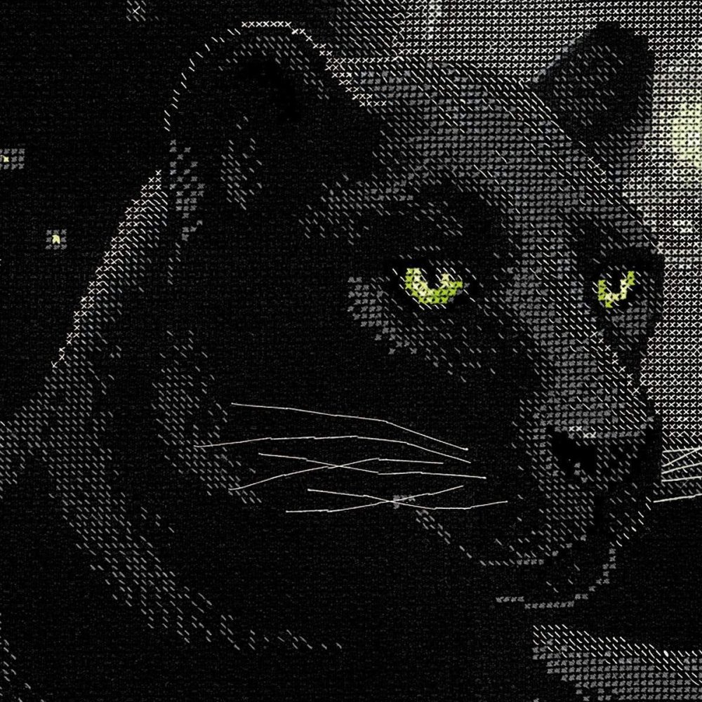 Пантера Риолис вышивка