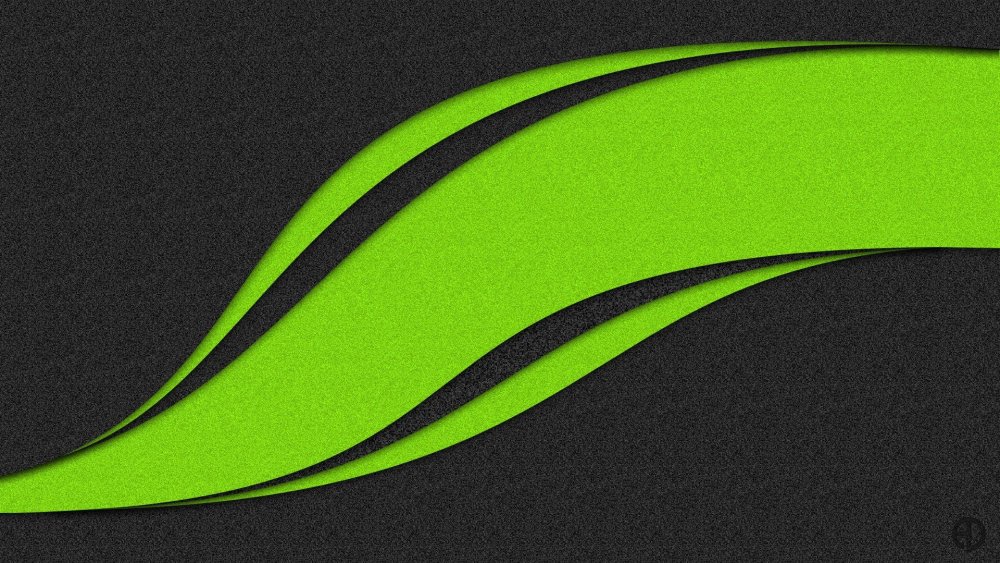 Красивый зеленый фон с линиями