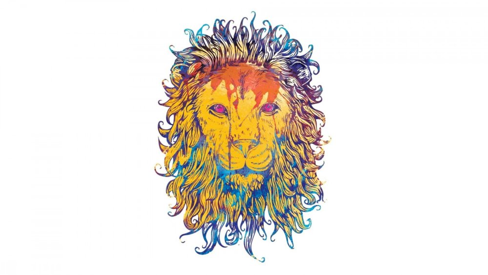 Лев рисунок