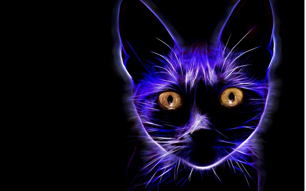 Фиолетовая кошка