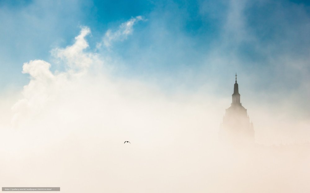 Храм в тумане Великий Новгород