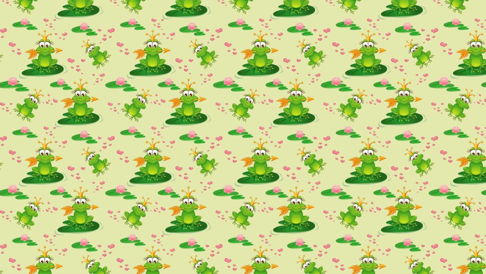 Фон с лягушками