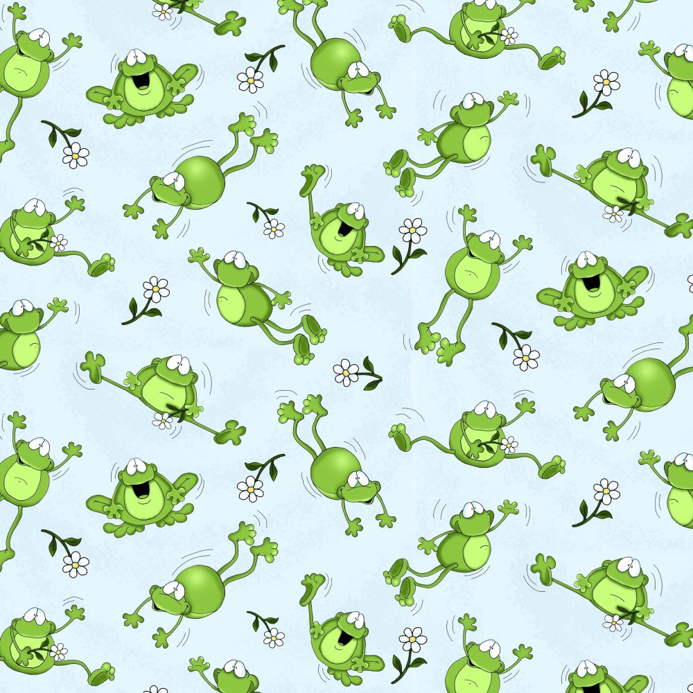Фон с лягушками