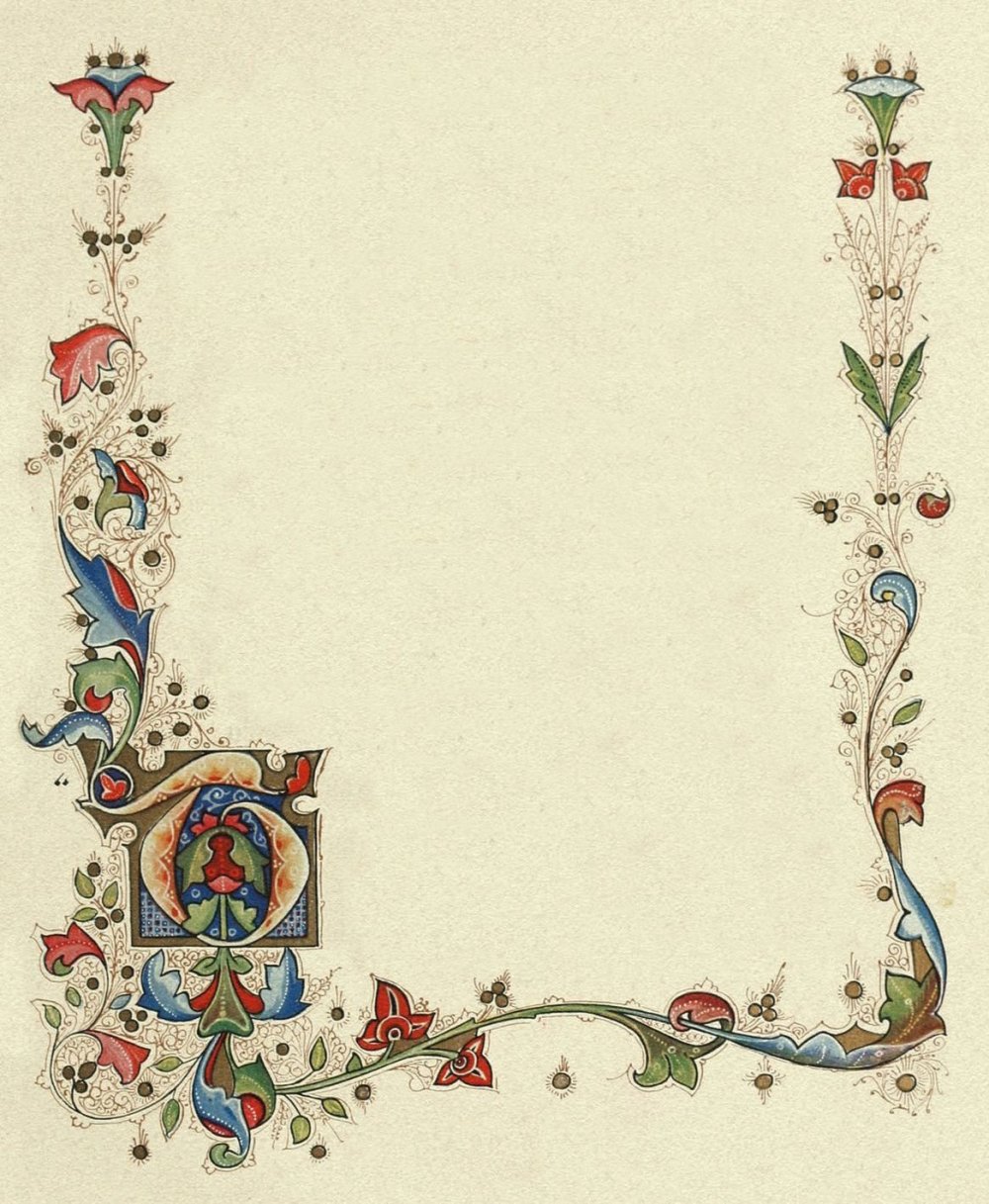 Средневековый лист бумаги