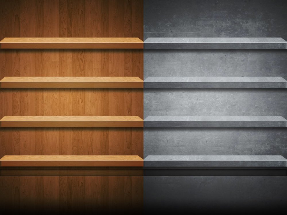 Рабочий стол с полками