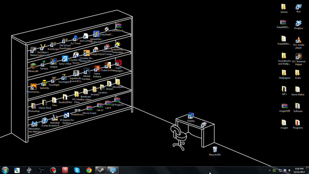 Полки на рабочий стол