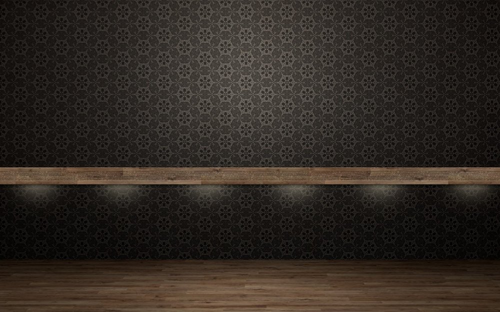 Интерьер с пустыми полками