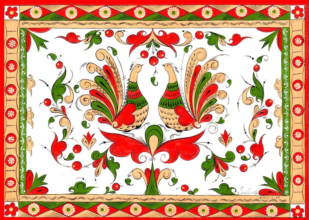 Росписи Северной Двины пермогорская