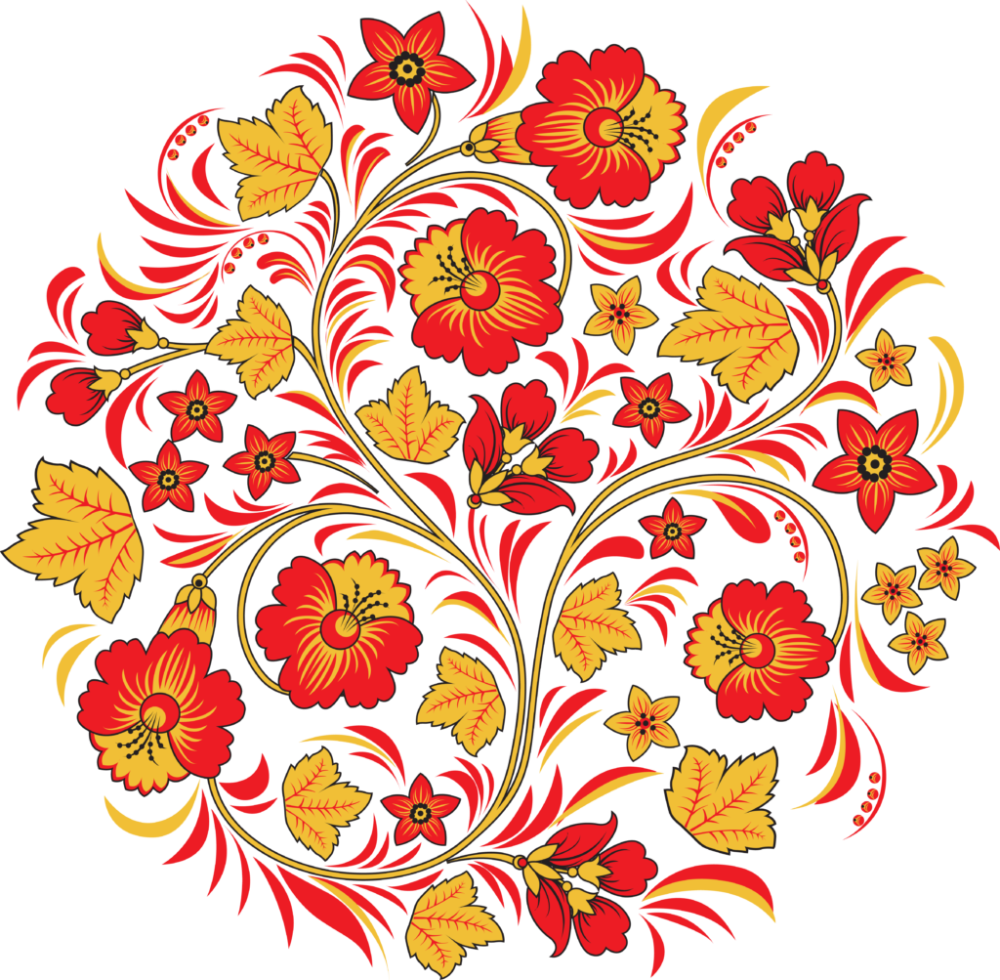 Русские народные росписи Хохломская