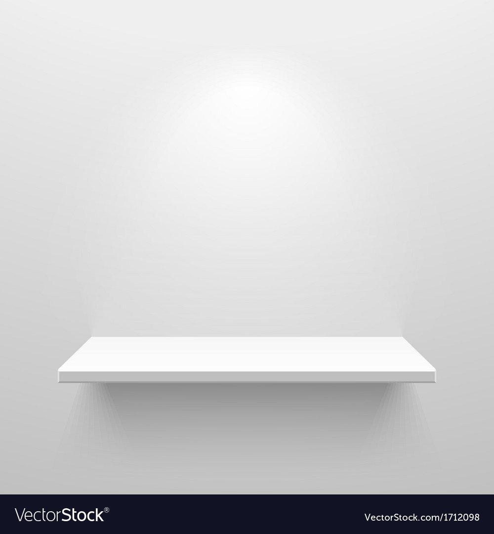 Полка белая пустая