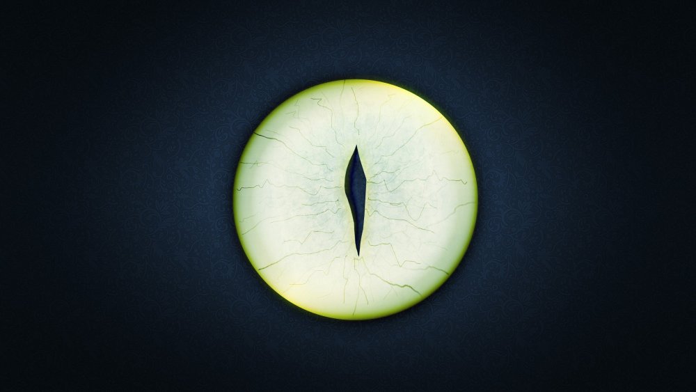 Глаза на черном фоне