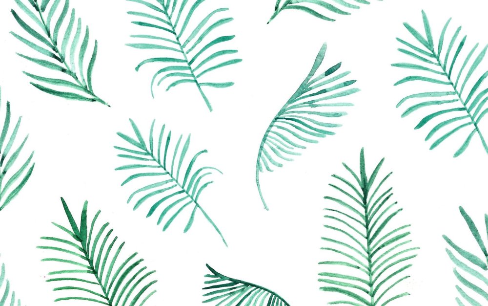 Обои с растительным принтом