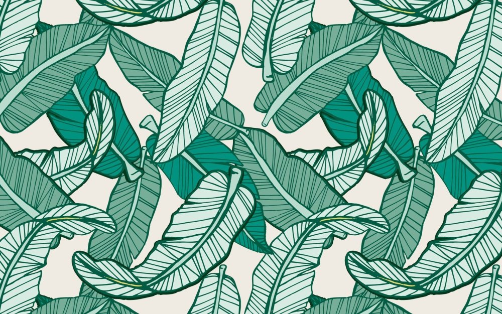 Зеленый летний листья фон