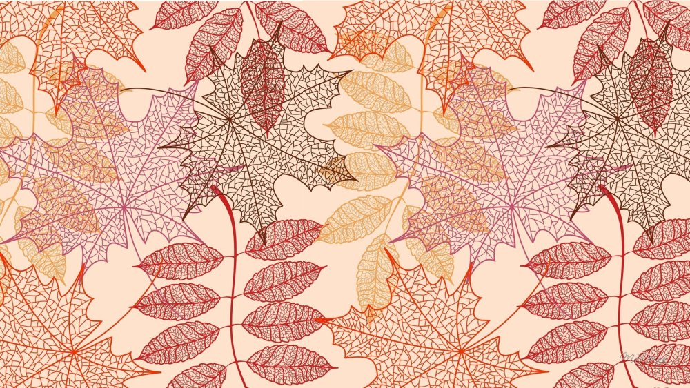 Орнамент листья