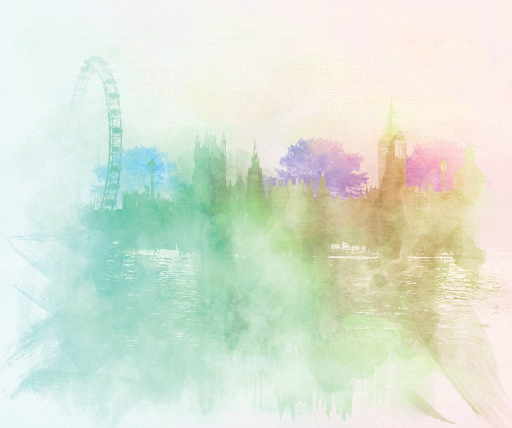 Акварельный фон для фотошопа