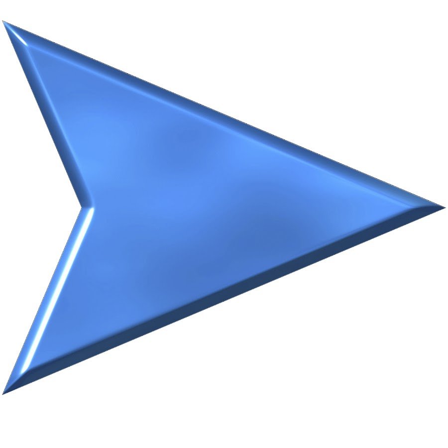 Белая стрелка на синем фоне