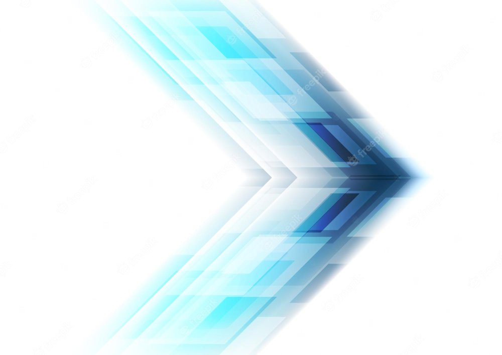 Стрелка голубая абстракция