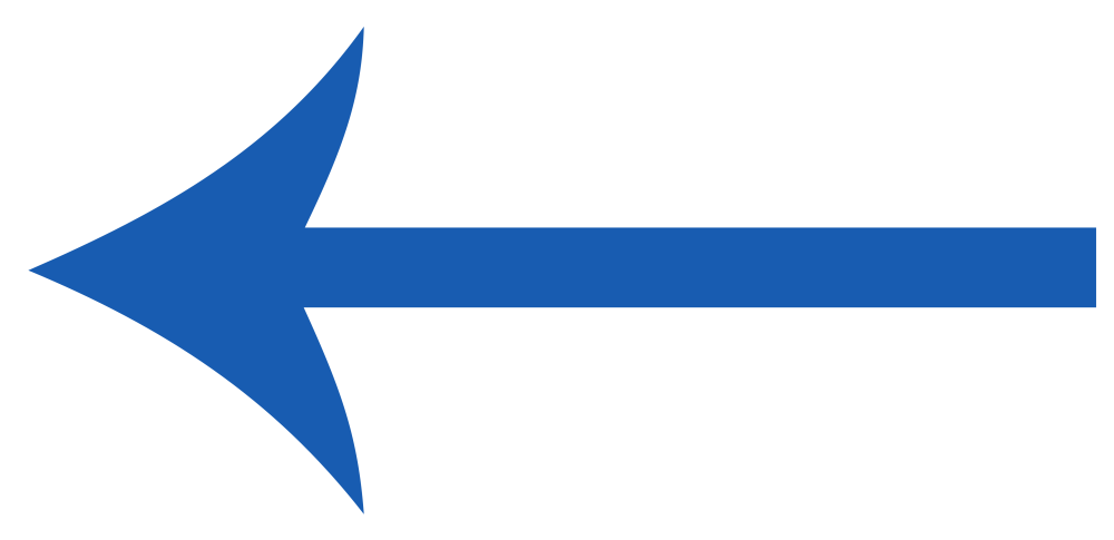 Синяя стрелка на прозрачном фоне