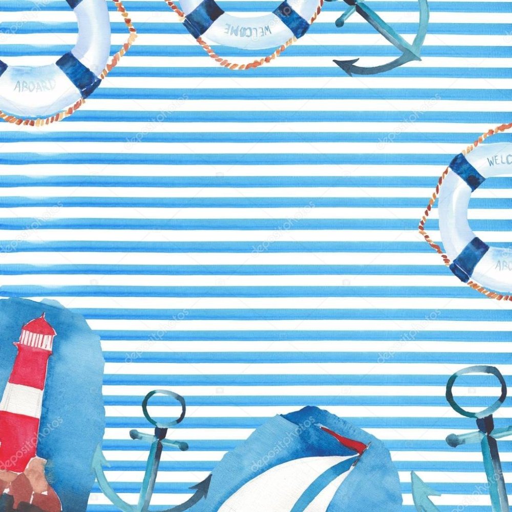 Фон в морском стиле детский