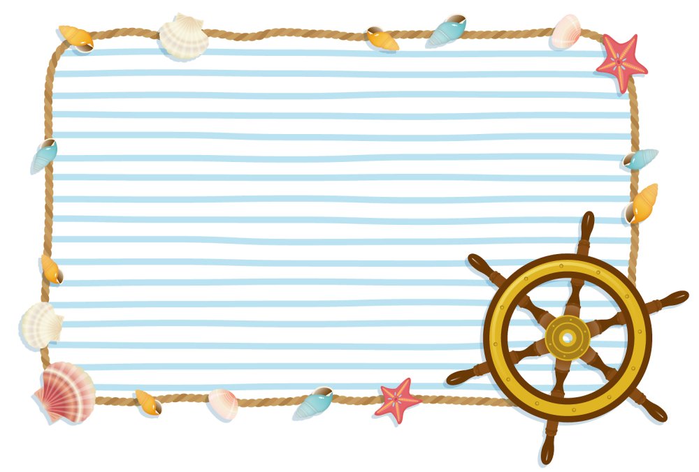 Рамка для текста в морском стиле