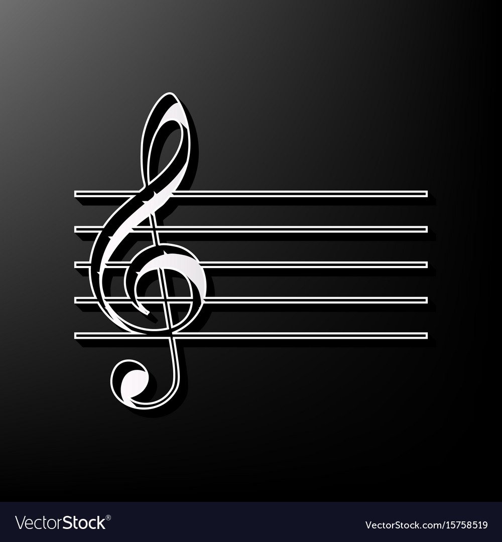 Скрипичный ключ для гравировки