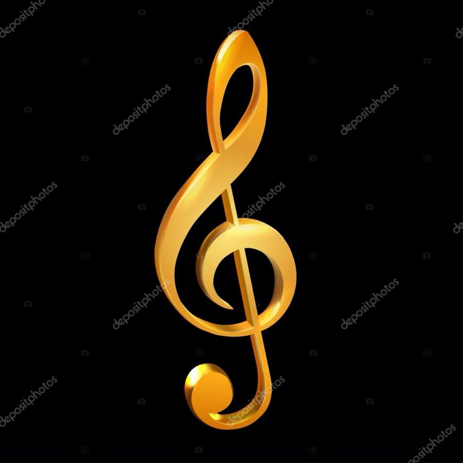 Неоновый скрипичный ключ