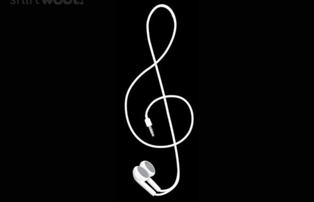 Скрипичный ключ голубой