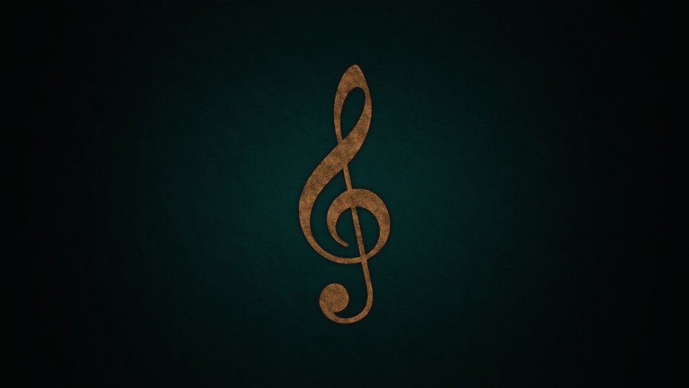 Скрипичный ключ фон