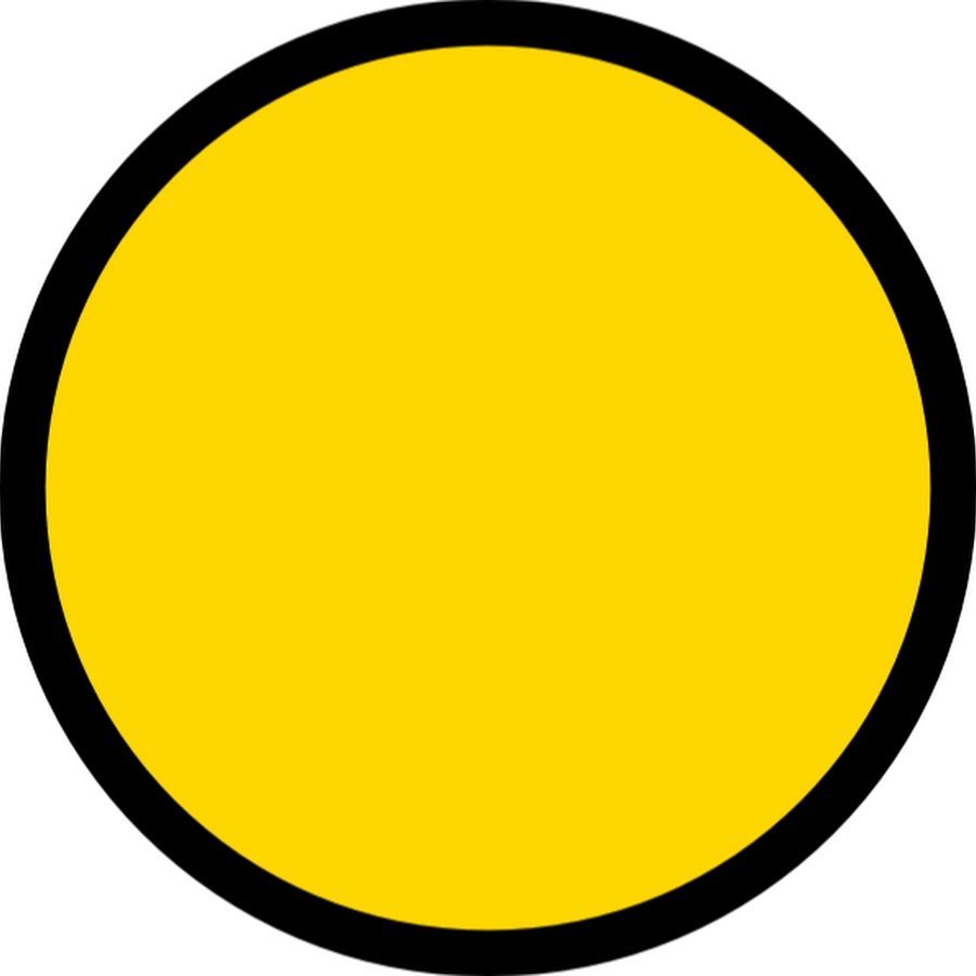 Эмодзи желтый круг