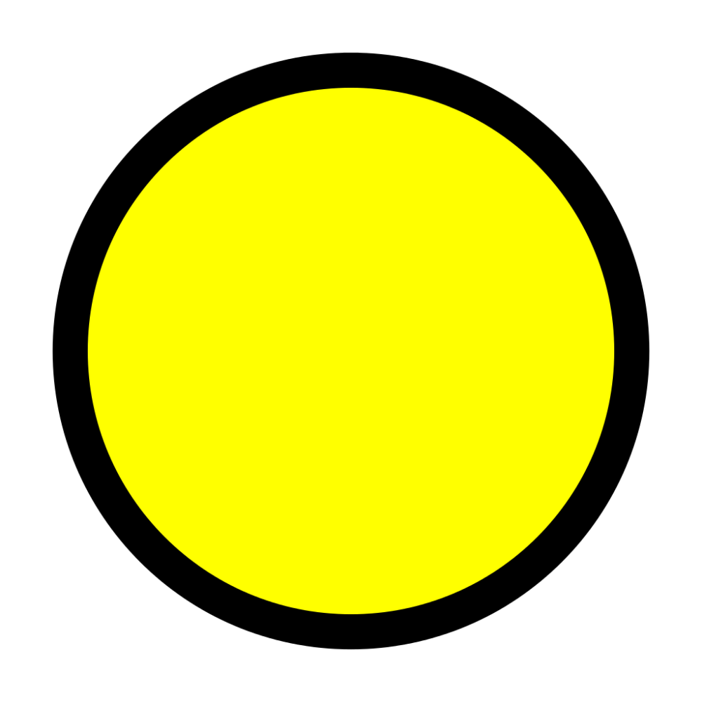 Желтый кружок