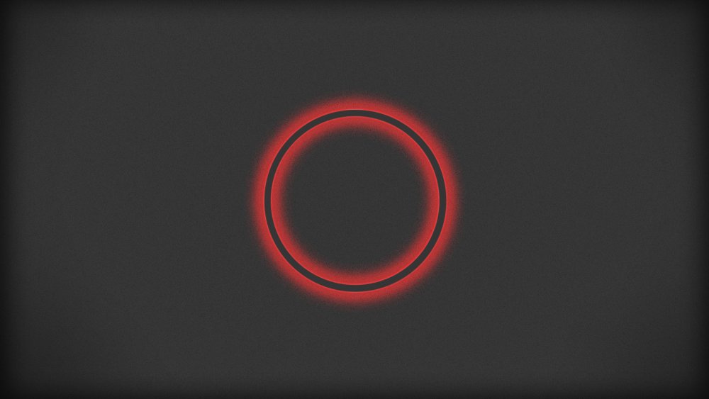 Черная окружность на белом фоне