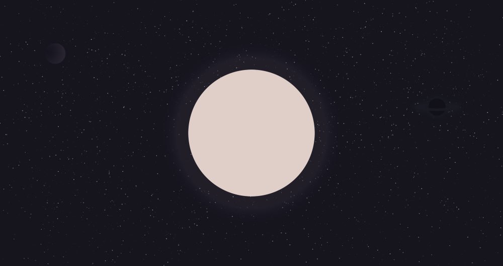 Белый круг на темном фоне