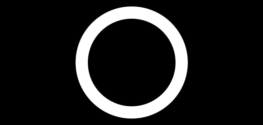 Черный круг на прозрачном фоне