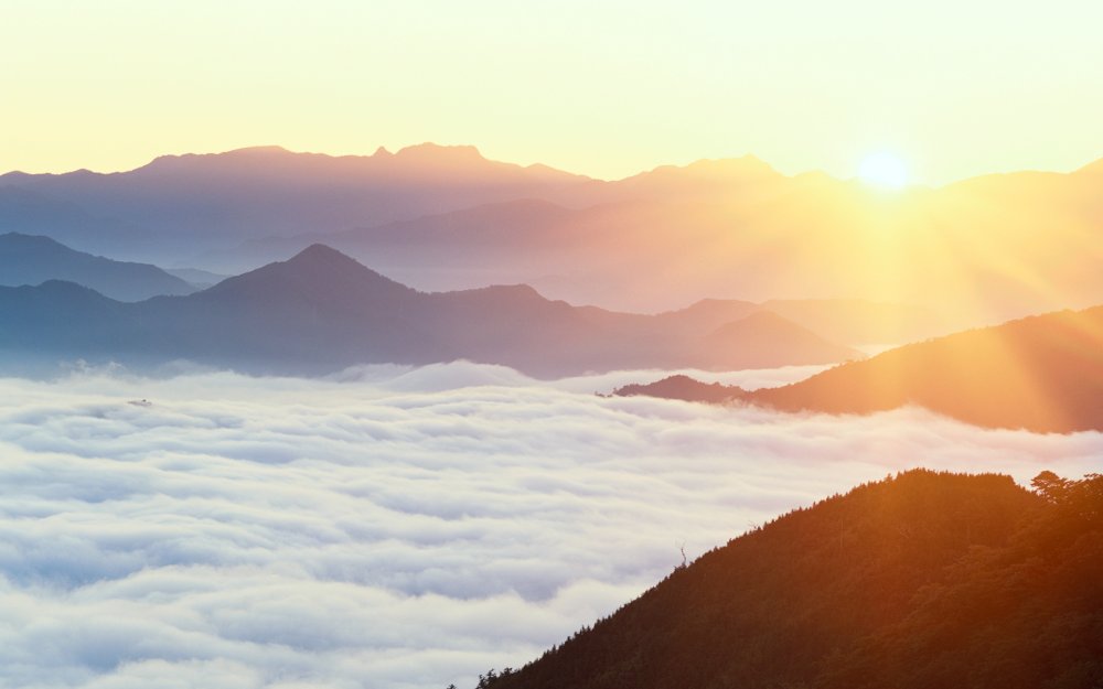 Тональная перспектива закат