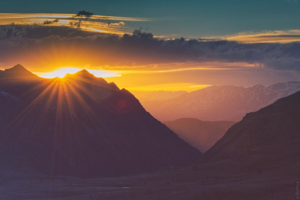 Алтай горы закат