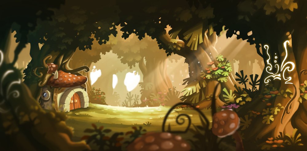 Волшебный лес иллюстрация