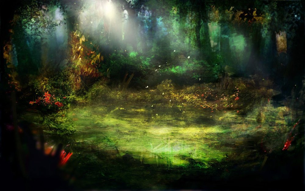 Сказочный лес опушка