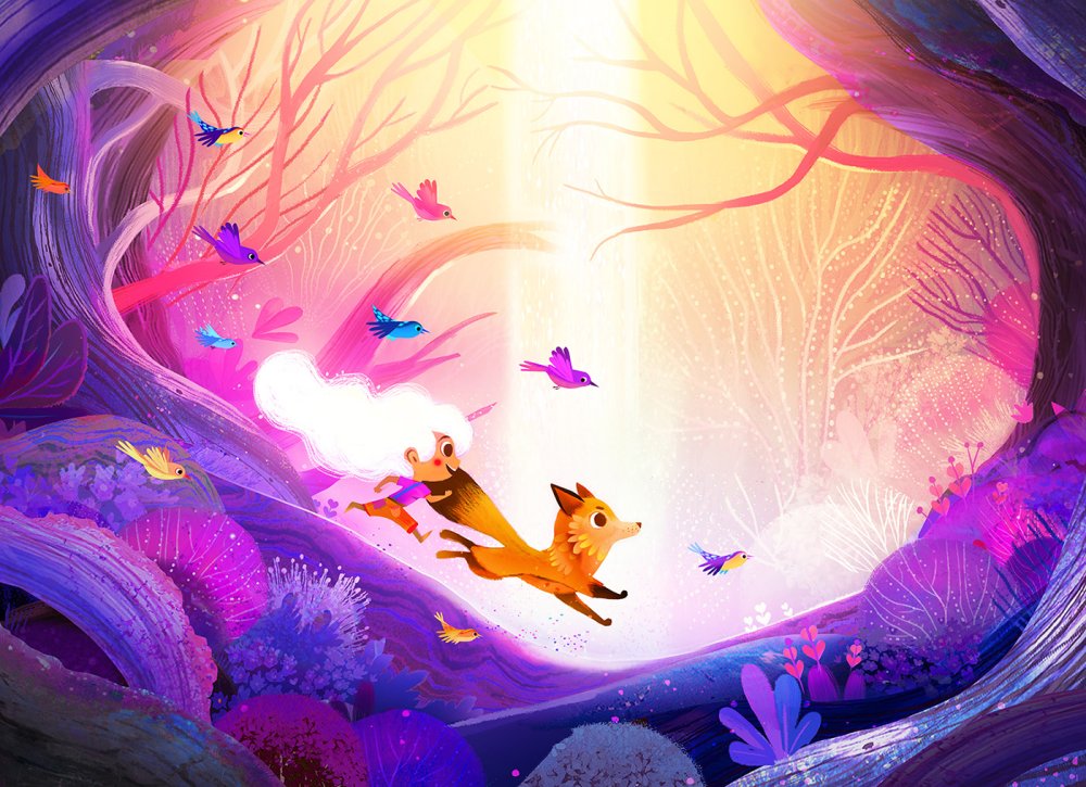 Обои на рабочий стол Волшебный лес