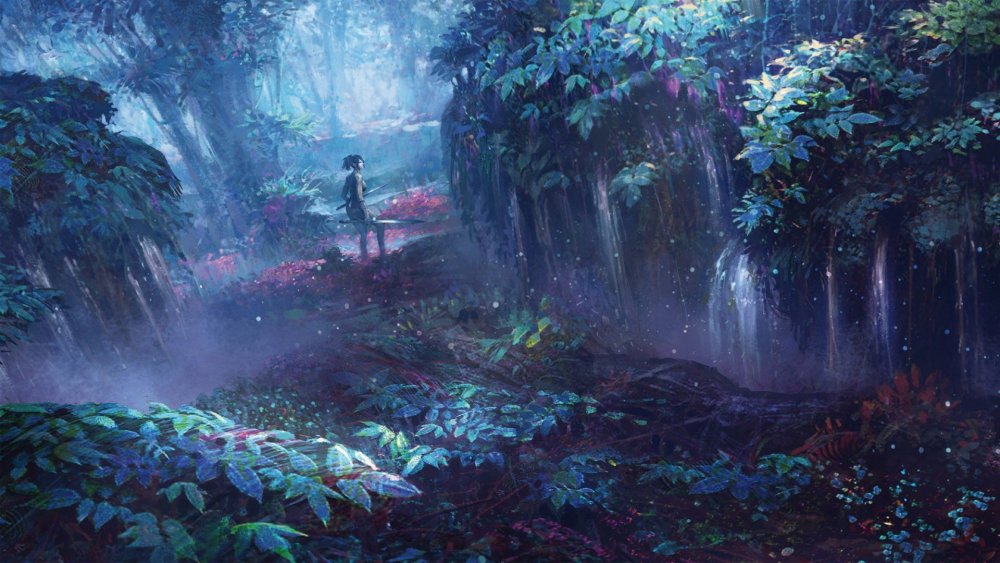 Аниме фэнтези природа