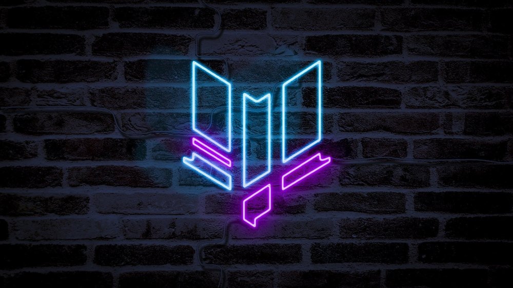 Неоновая стена