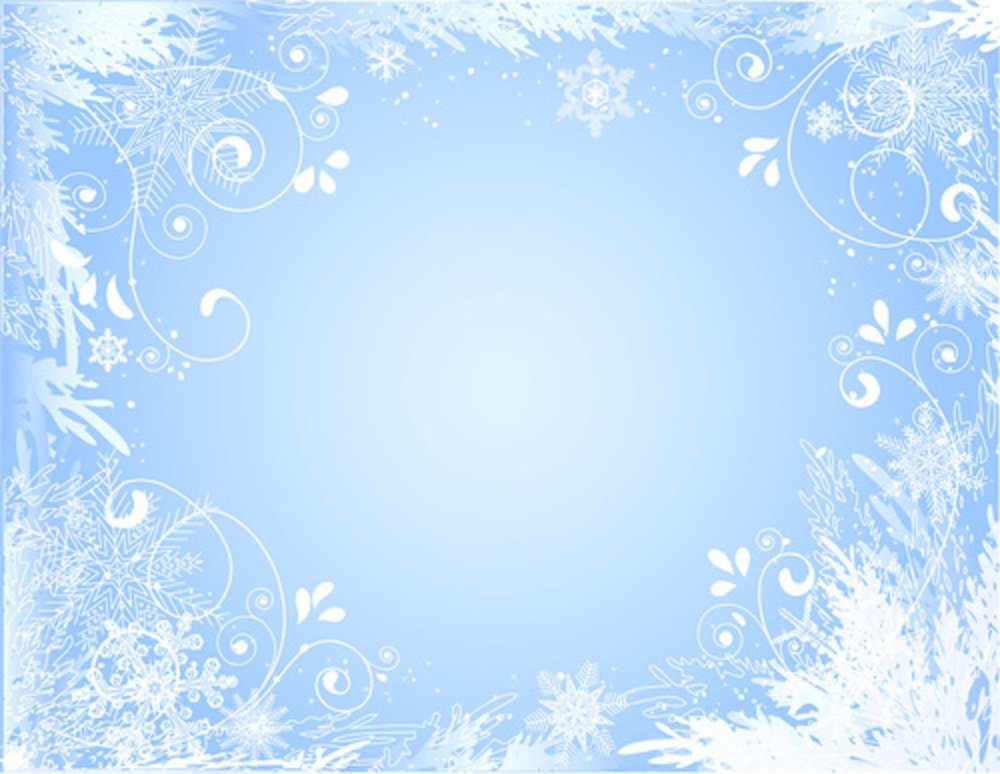 Зимняя рамка для текста