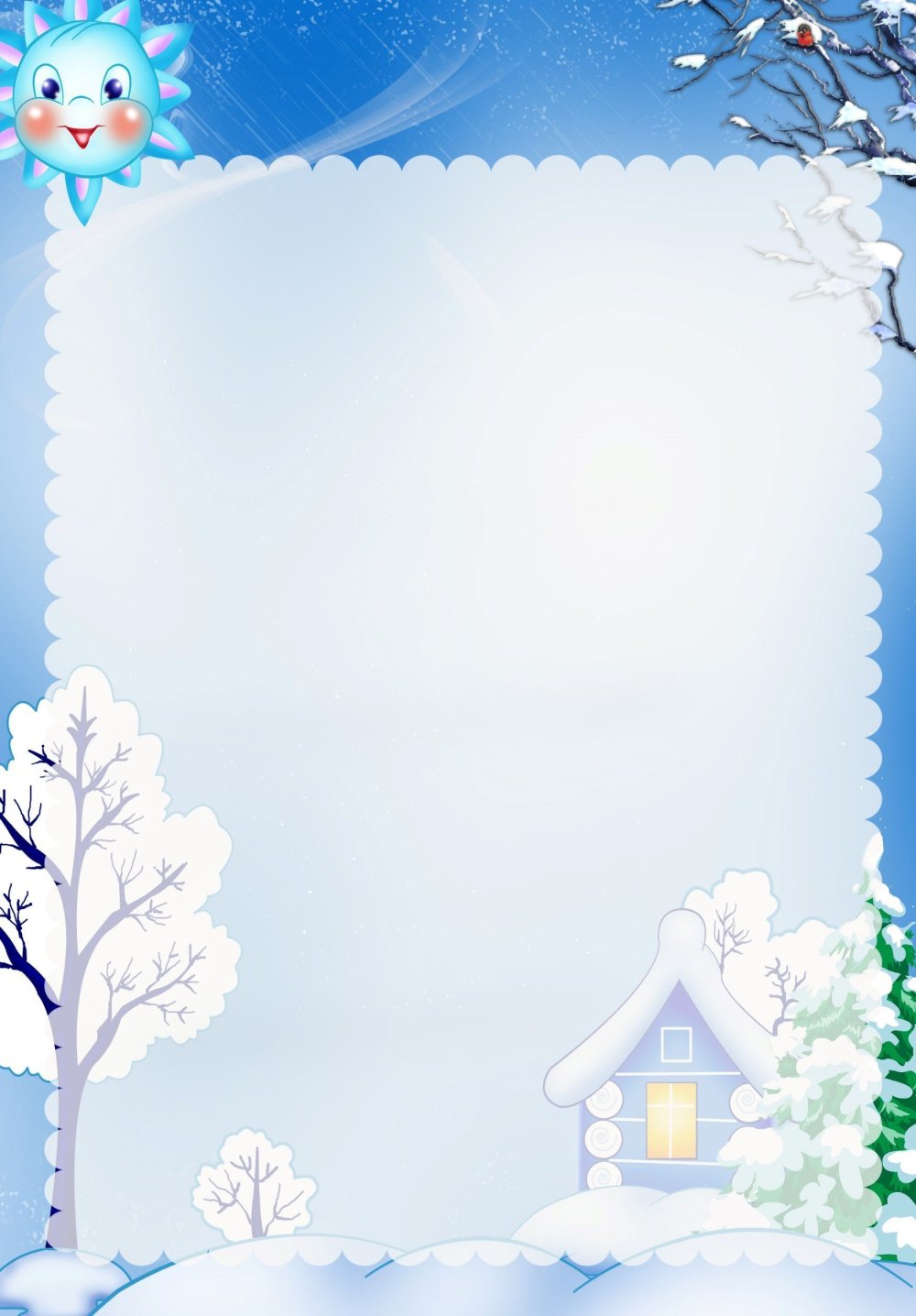 Зимняя рамка