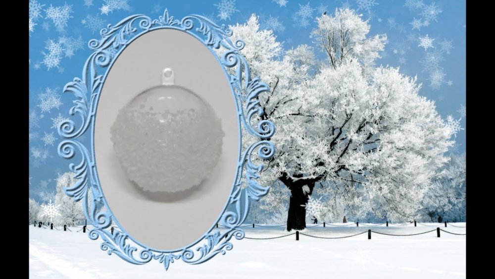 Зимний пейзаж рамка