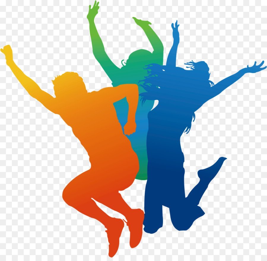 Силуэты танцующих людей