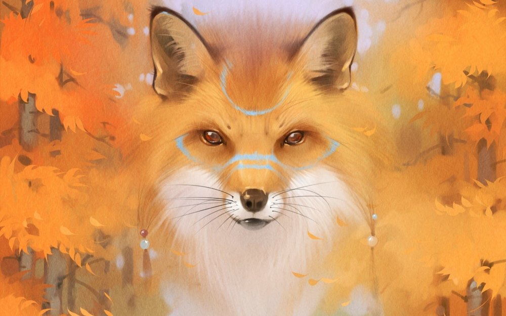 Лиса арт